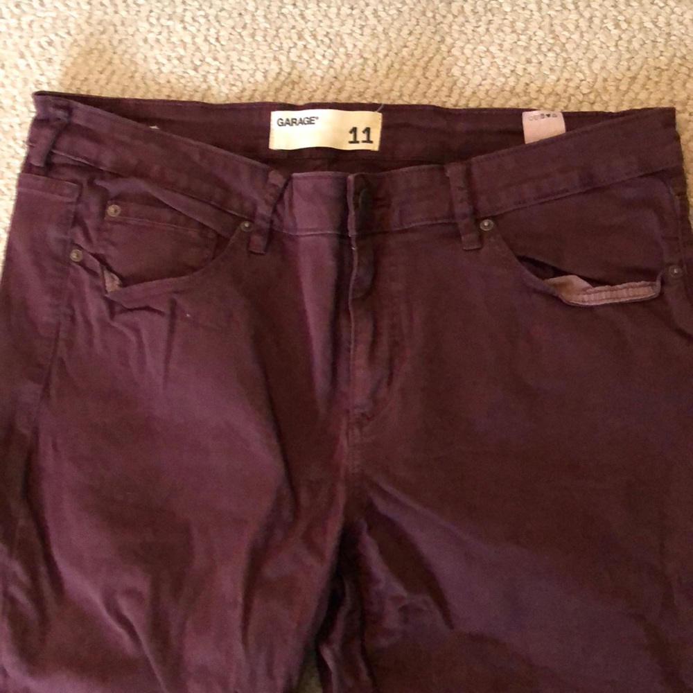 Maroon jeans